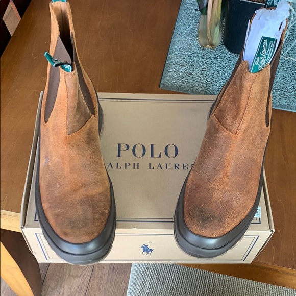 Polo by Ralph Lauren Men's Brown Chelsea Boots - Picture 2 of 3